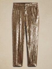 Banana Republic Gold Ulla Sequin Trousers - Image 5 of 5