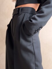 Banana Republic Black Cara Wool-Blend Trousers - Image 2 of 3