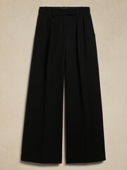 Banana Republic Black Cara Wool-Blend Trousers - Image 3 of 3