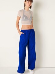 Victoria's Secret PINK Blue Oar Parachute Trousers - Image 3 of 4