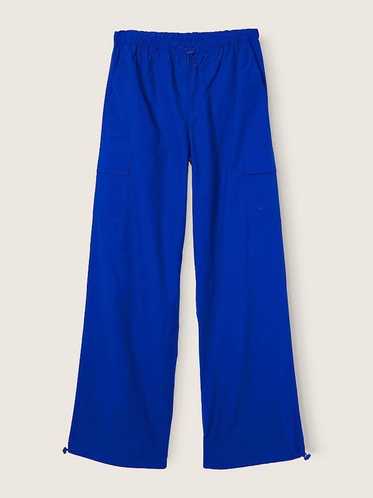 Victoria's Secret PINK Blue Oar Parachute Trousers - Image 4 of 4 Victoria's Secret PINK Blue Oar Parachute Trousers - Image 4 of 4