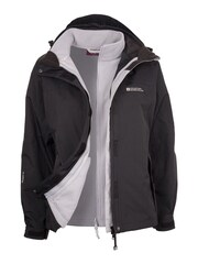 Mountain Warehouse Black Storm 3 in 1 Waterproof Jacket - Image 1 of 3