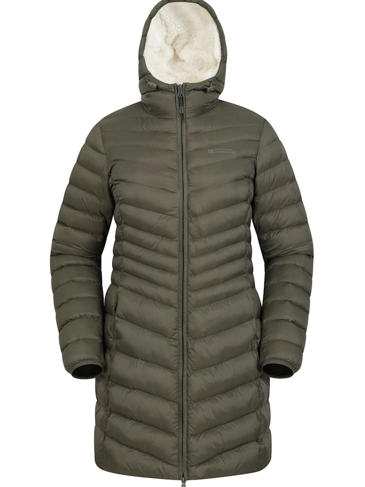 Mountain Warehouse Green Florence Faux Fur Lined Padded Jacket - Womens - Image 1 of 4