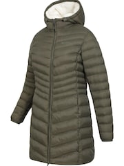 Mountain Warehouse Green Florence Faux Fur Lined Padded Jacket - Womens - Image 4 of 4