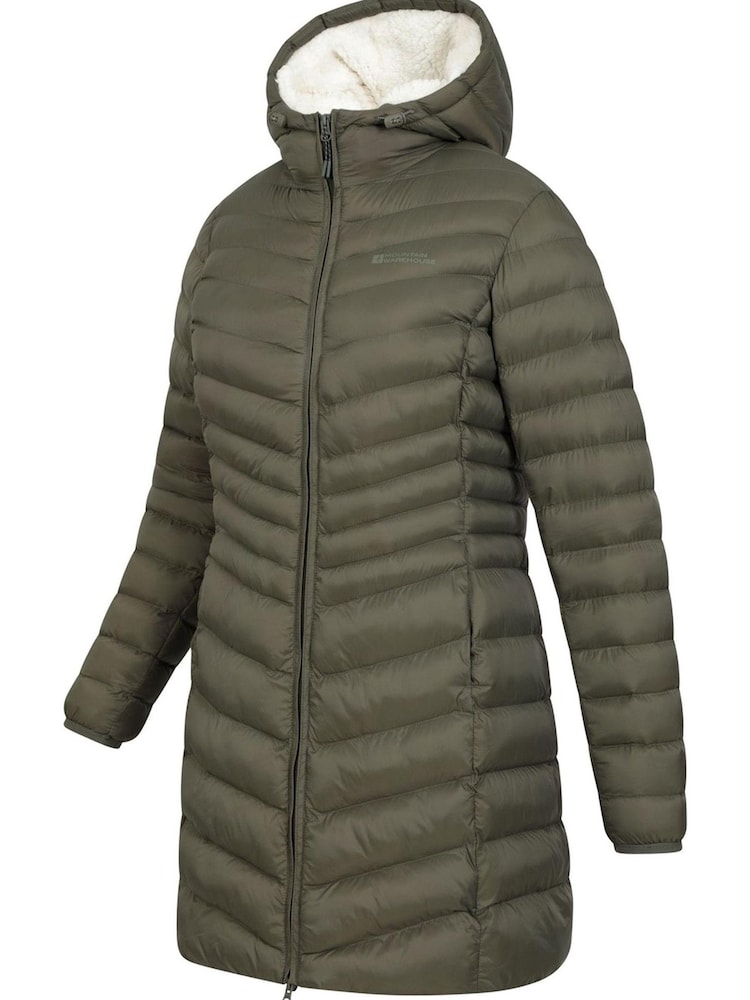 Mountain Warehouse Green Florence Faux Fur Lined Padded Jacket - Womens - Image 4 of 4