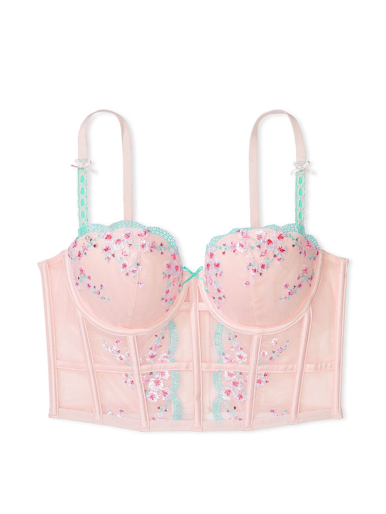 Victoria's Secret Ballet Pink Cherry Blossom Corset Bra Top - Image 3 of 3