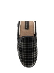 Dunlop Black Regular Fit Full Shoe Velour Slippers - Men's - Image 1 of 4