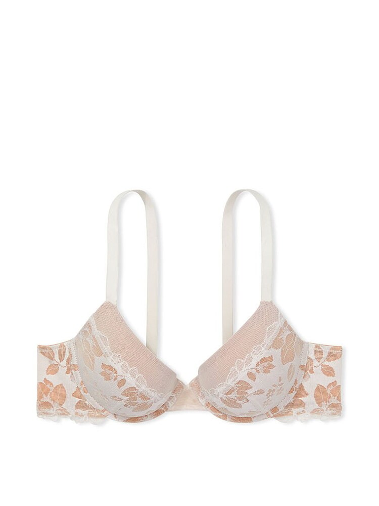 Victoria's Secret Coconut White Lace Push Up Bra - Image 3 of 3