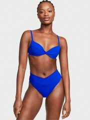 Victoria's Secret Blue Oar Push Up Swim Bikini Top - Image 1 of 1