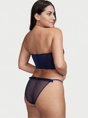 Victoria's Secret Ensign Navy Blue Bikini Broderie Knickers - Image 2 of 4