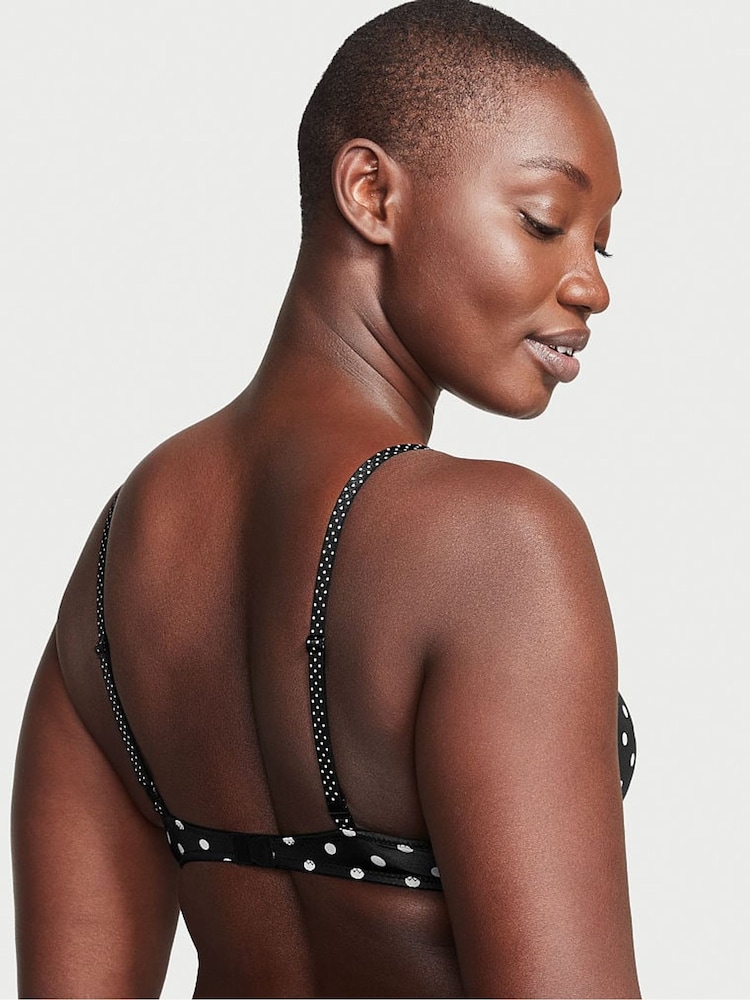 Victoria's Secret Black Dots T Shirt Push Up Bra - Image 2 of 2