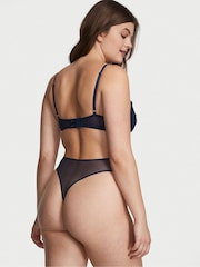 Victoria's Secret Ensign Navy Blue Broderie Unlined Balcony Body - Image 2 of 3