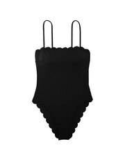Victoria's Secret Black Scallop Bandeau Swimsuit - Image 1 of 2