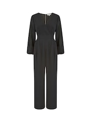 Yumi Black Long Sleeve Jumpsuit - Image 4 of 4