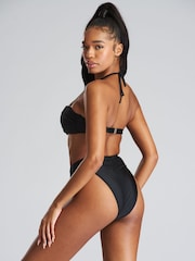 South Beach Black Twist Bandeau Bikini Set - Image 5 of 5