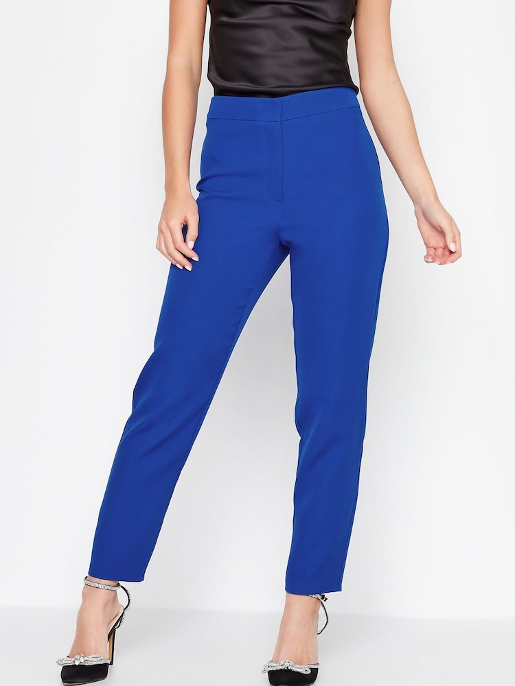 Blau - PixieGirl Kurzgröße Hose aus Neopren in Slim Fit - Bild 1 von 5