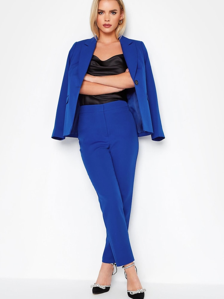 Blau - PixieGirl Kurzgröße Hose aus Neopren in Slim Fit - Bild 2 von 5