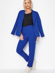 Blau - PixieGirl Kurzgröße Hose aus Neopren in Slim Fit - Bild 3 von 5