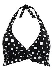 Pour Moi Black Halter Cascade Bikini Top - Image 4 of 5