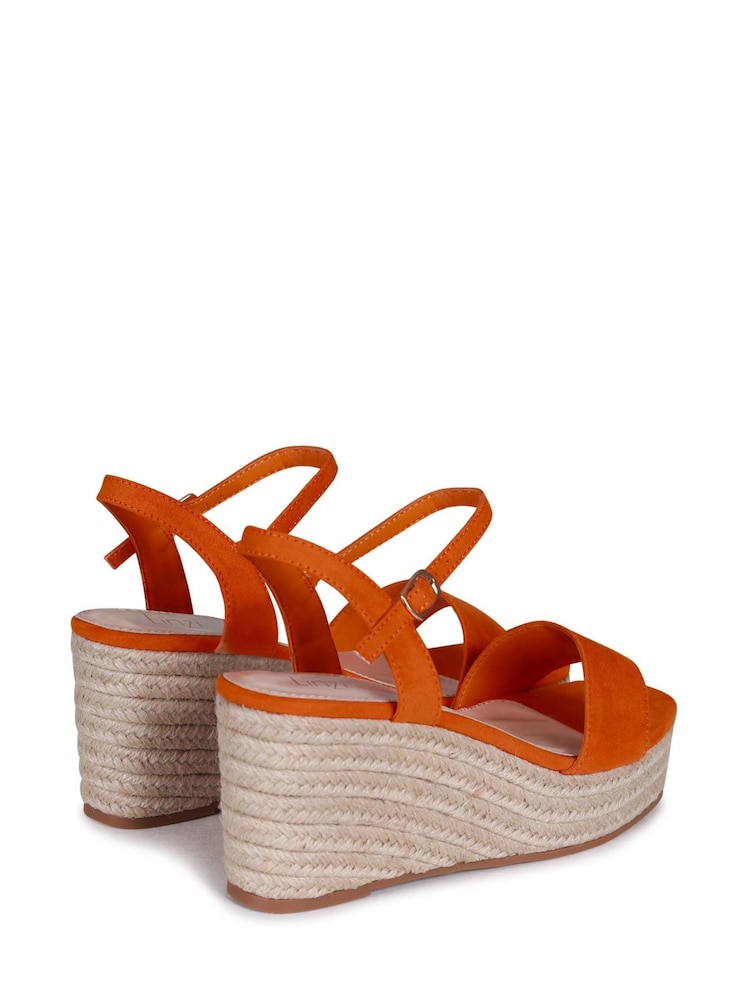 Orange - Linzi Illusion Schuhe mit Keilabsatz, Seildesign und Plateausohle - Bild 4 von 4 Orange - Linzi Illusion Schuhe mit Keilabsatz, Seildesign und Plateausohle - Bild 4 von 4