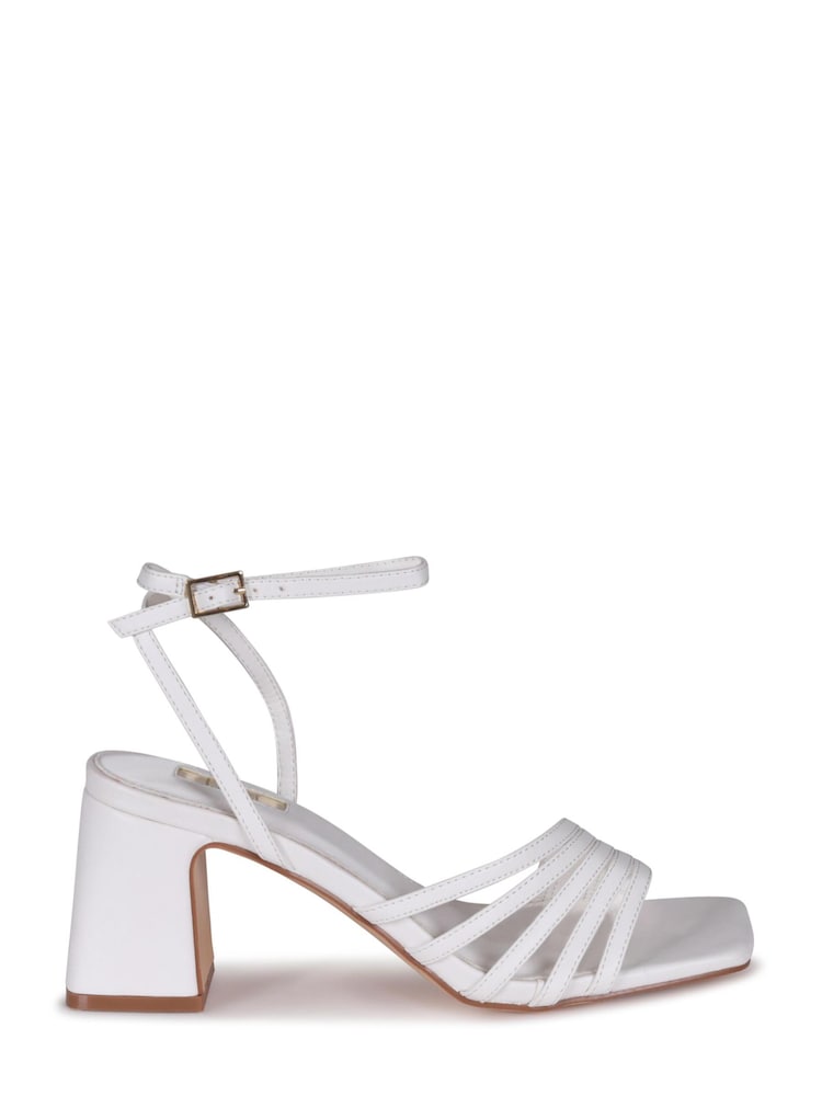 Linzi White Aronia Strappy Heeled Sandal With Block Heel - Image 2 of 4