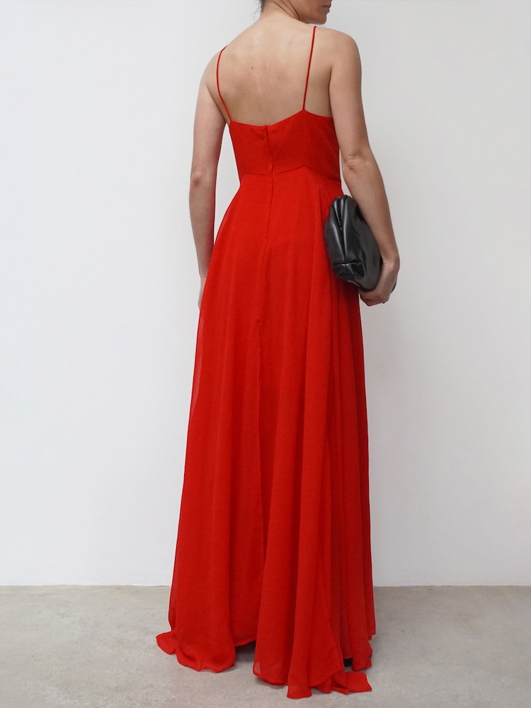 Religion Red Infamous Olsen Full Layer Maxi Dress - Image 3 of 3
