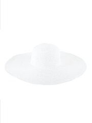 South Beach White Wide Brim Floppy Hat - Image 4 of 4