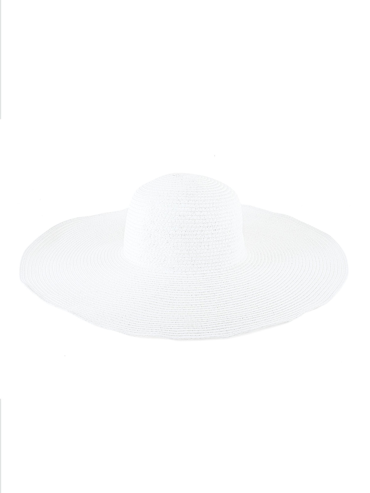 South Beach White Wide Brim Floppy Hat - Image 4 of 4 South Beach White Wide Brim Floppy Hat - Image 4 of 4