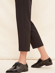 Friends Like These Black Patent Lace Up Brogue Shoes - Image 3 of 4