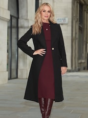 Lipsy Black Single Button Long Tailored Coat - Image 1 of 4