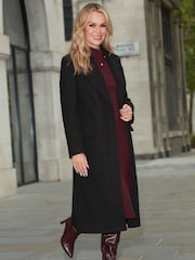 Lipsy Black Single Button Long Tailored Coat - Image 3 of 4
