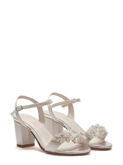 Rainbow Club Ivory Regular Fit Mia Bridal Satin Wedding Shoes - Image 1 of 5