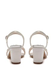 Rainbow Club Ivory Regular Fit Mia Bridal Satin Wedding Shoes - Image 3 of 5