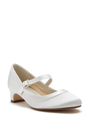 Rainbow Club White Maisie Satin Bridesmaid  Shoes - Kids - Image 2 of 5