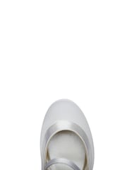 Rainbow Club White Maisie Satin Bridesmaid  Shoes - Kids - Image 5 of 5