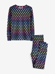 Gap Blue Graphic Heart Print Long Sleeve Pyjamas - Image 2 of 7