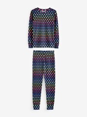 Gap Blue Graphic Heart Print Long Sleeve Pyjamas - Image 3 of 7