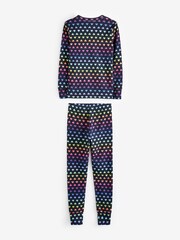 Gap Blue Graphic Heart Print Long Sleeve Pyjamas - Image 4 of 7