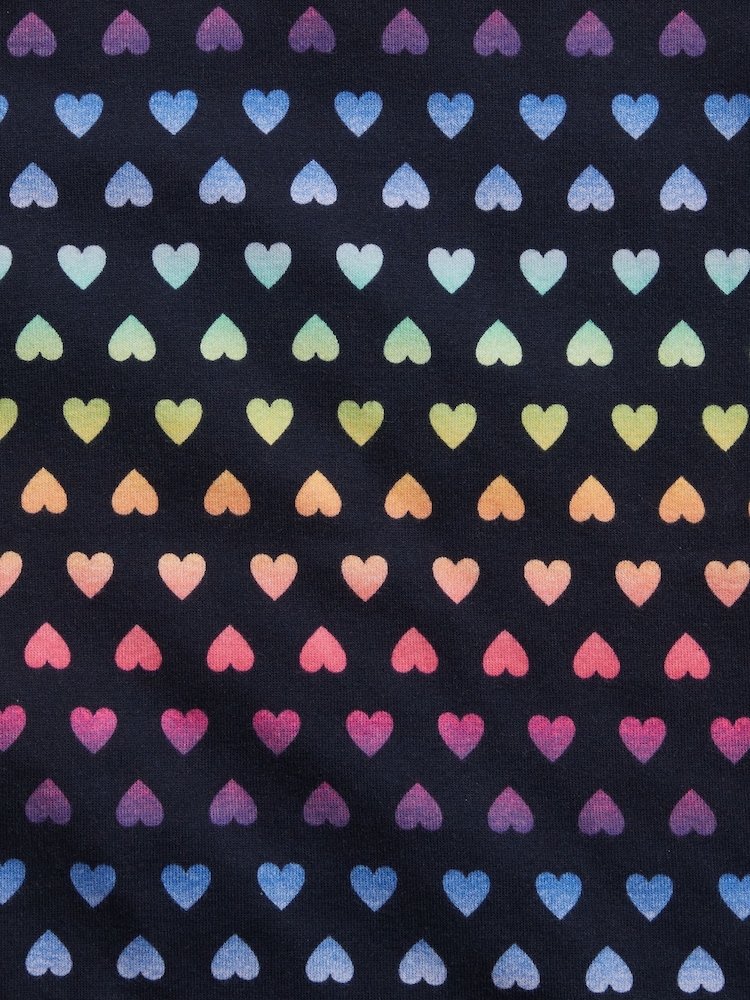 Gap Blue Graphic Heart Print Long Sleeve Pyjamas - Image 7 of 7