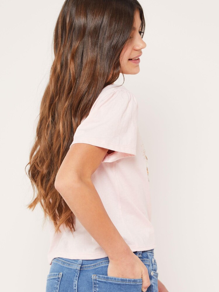 Lipsy Pink butterfly Graphic TShirt - Image 2 of 4