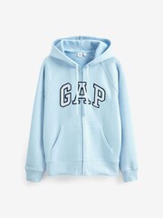 Gap Blue Logo Zip Up Hoodie - Image 3 of 3
