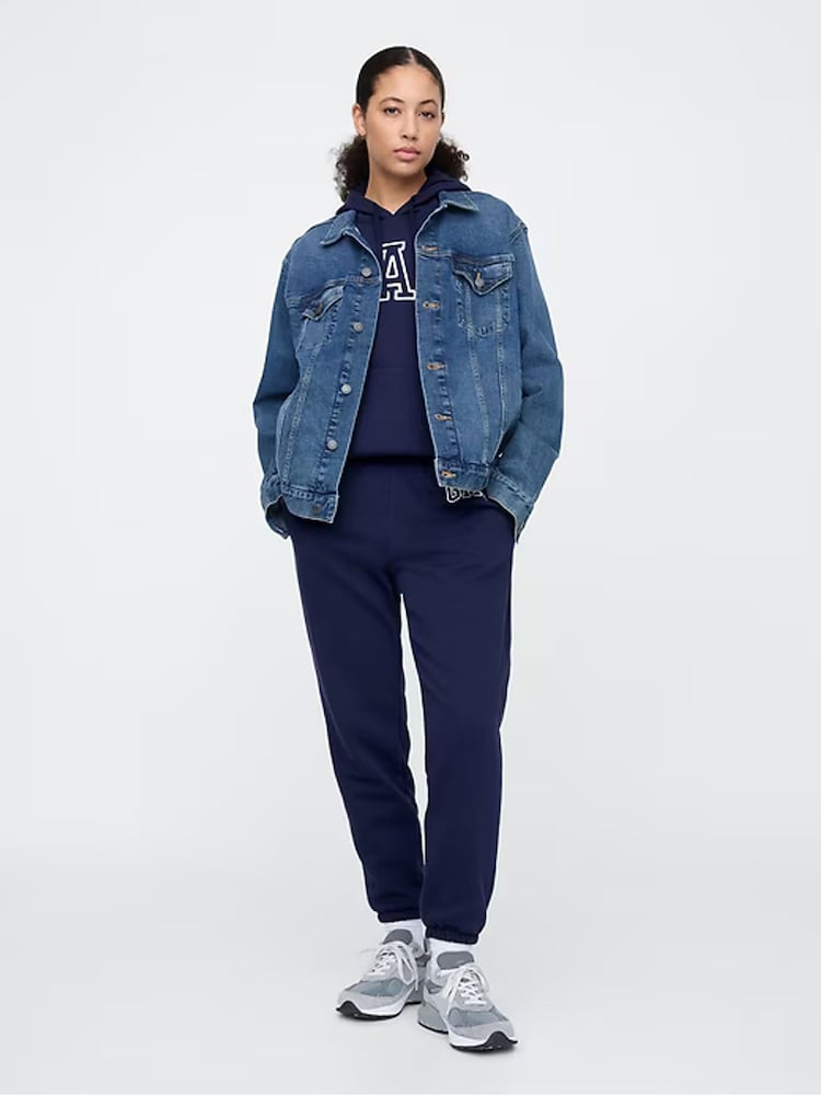 Donkerblauw - Gap Vintage Arch joggingbroek met fleecevoering - Image 3 of 6