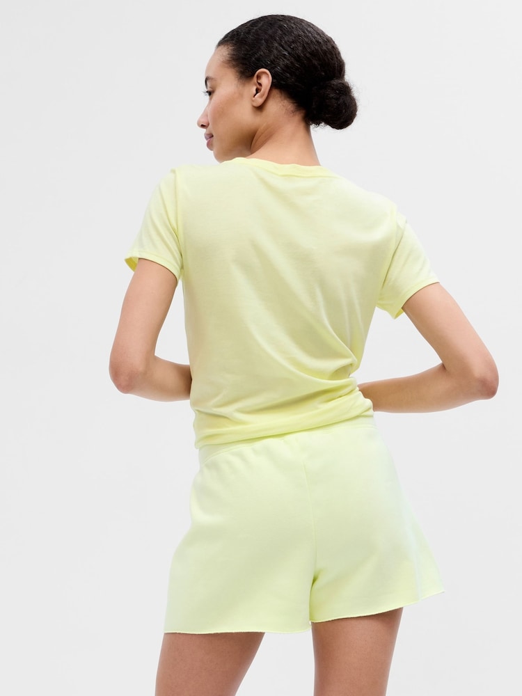 Gap Yellow Logo Jogger Shorts - Image 2 of 2