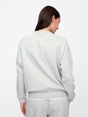 Gap Light Grey Logo Crew Neck Sweatshirt - Image 4 of 7