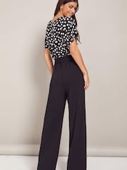 Friends Like These Black Spot Short Sleeve Batwing Summer Jumpsuit - Image 2 of 4
