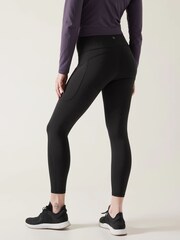 Athleta Black 7/8 Length Saluation High Waisted Pocket Leggings - Image 2 of 6