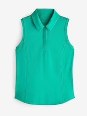 Athleta Green Sleeveless Upf Polo Polo Shirt - Image 5 of 5