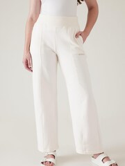 Athleta Cream Straight Leg Sweatpant Joggers - Image 1 of 5