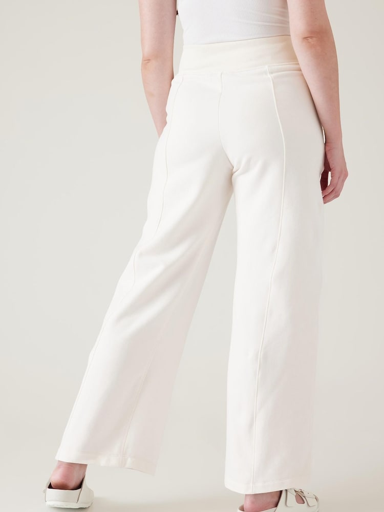 Athleta Cream Straight Leg Sweatpant Joggers - Image 2 of 5