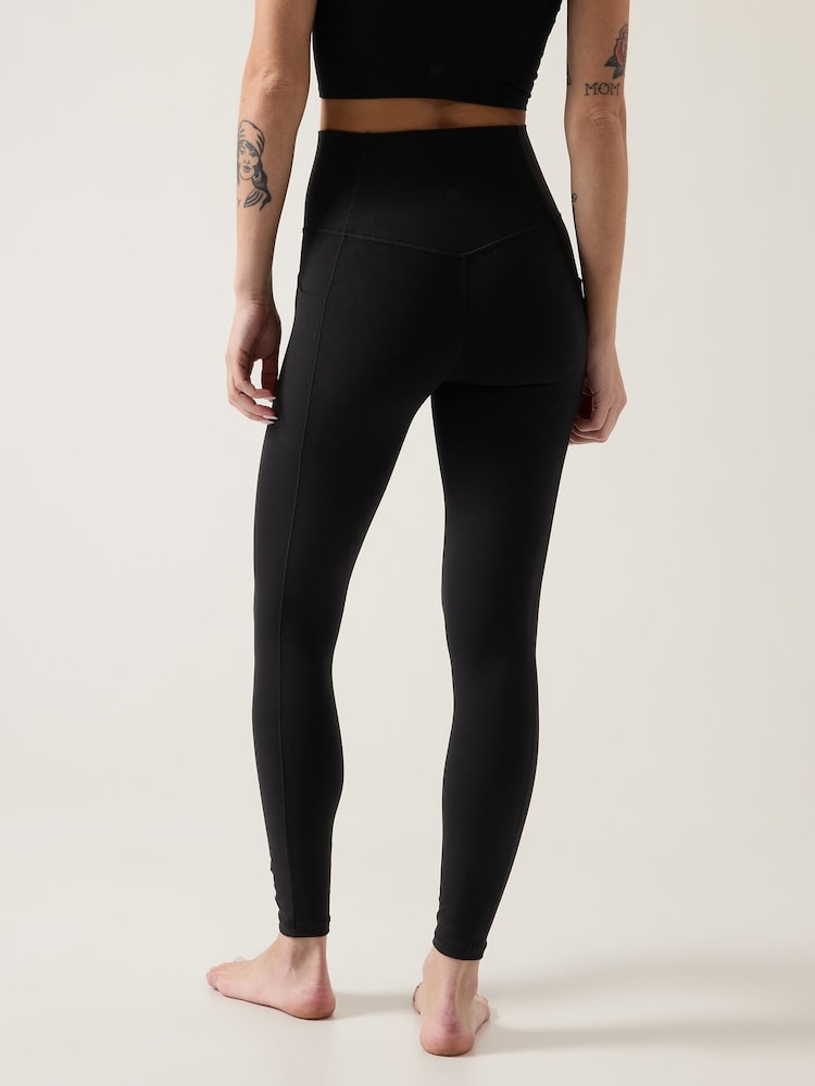 Athleta Black Full Length Salutation High Waisted Pocket Leggings - Image 2 of 5